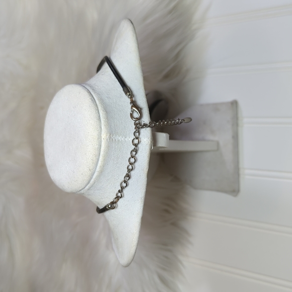 Vintage VCLM Silver & Leather Necklace - Picture 2 of 3